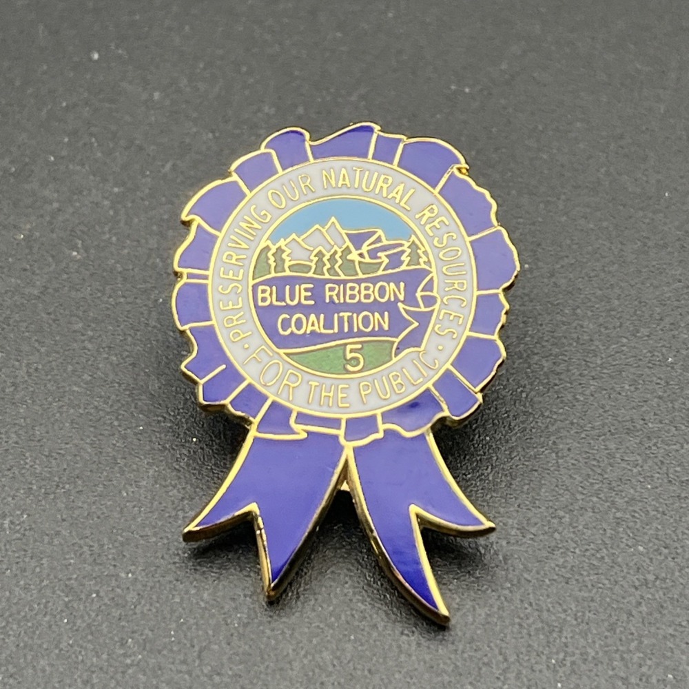 Blue Ribbon Coalition Preserving Our Natural Resources Lapel Hat Pin